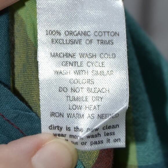 Toad & Co Woman's Plaid Button-Down Tank Top Size Small - Picture 6 of 7